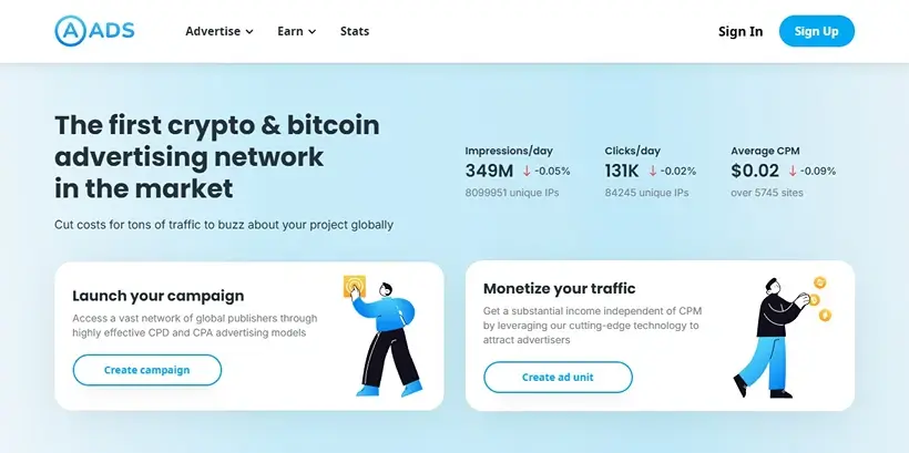 AADS Crypto Ad Network