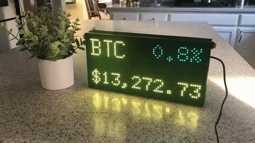 Bitcoin price ticker