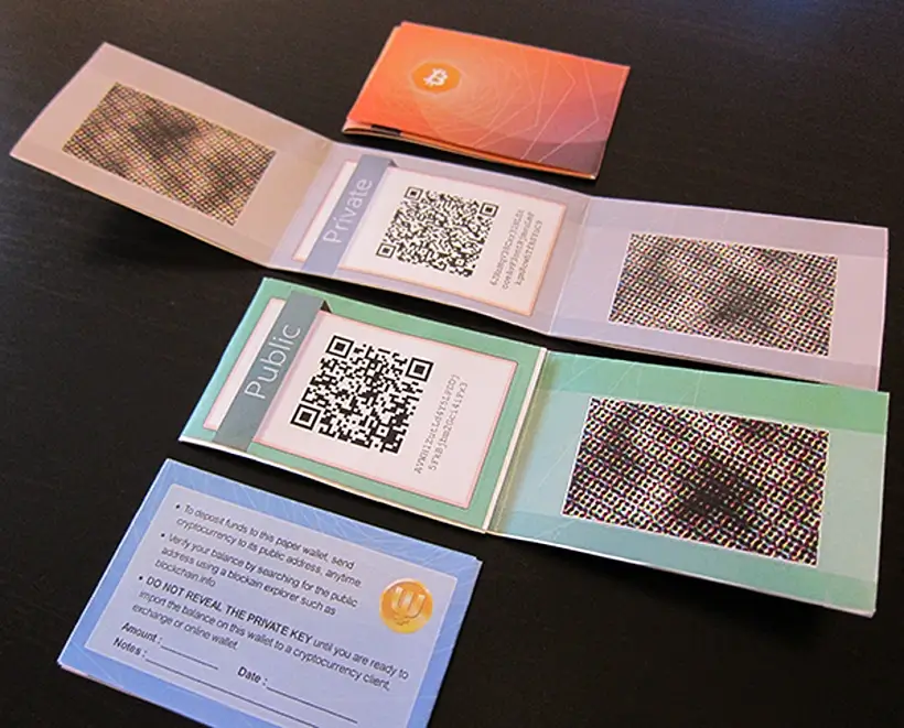 Crypto paper wallets