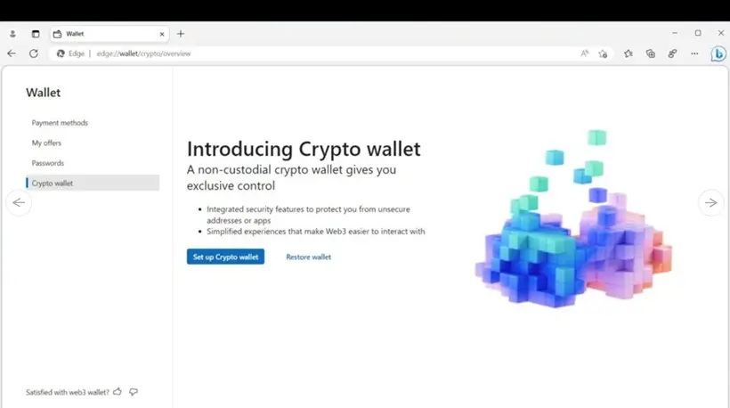 Secret Crypto Wallet Found in Microsoft Edge Browser