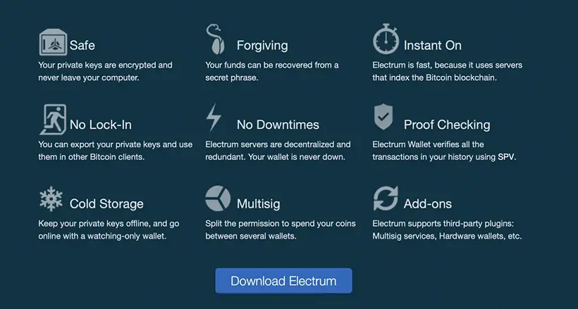 Electrum Crypto Wallet