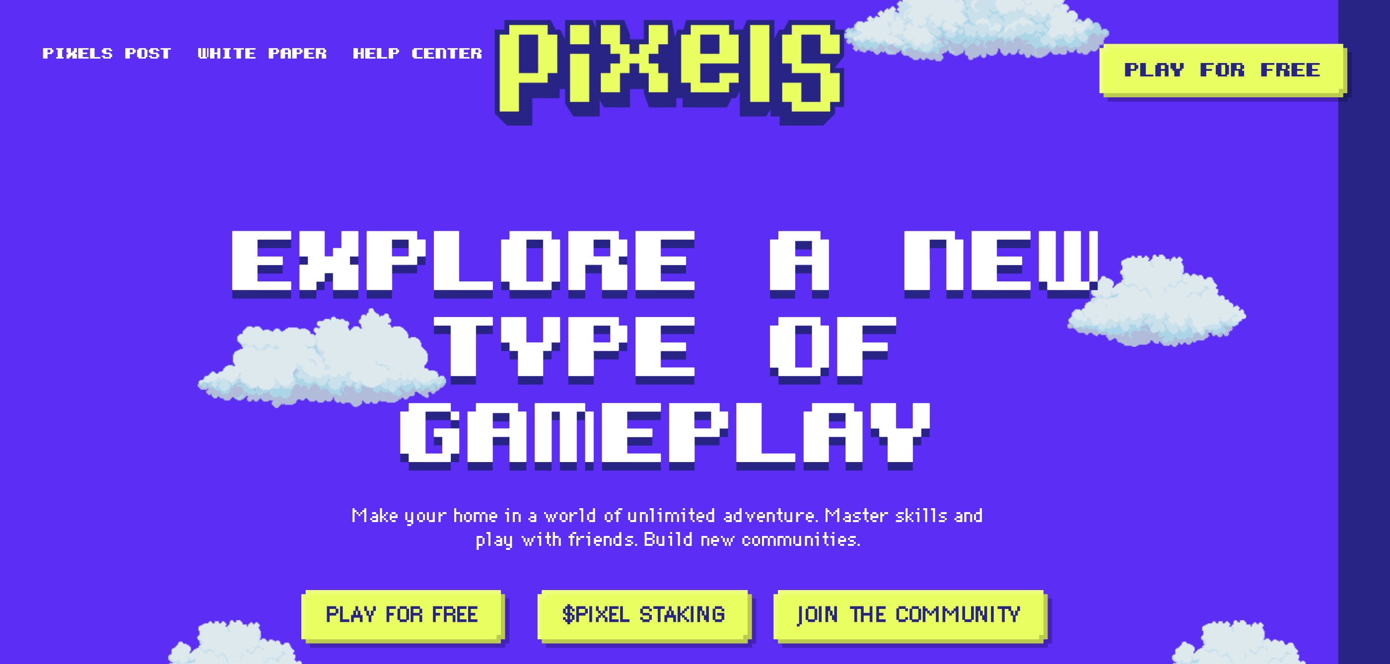 Pixels Crypto Game