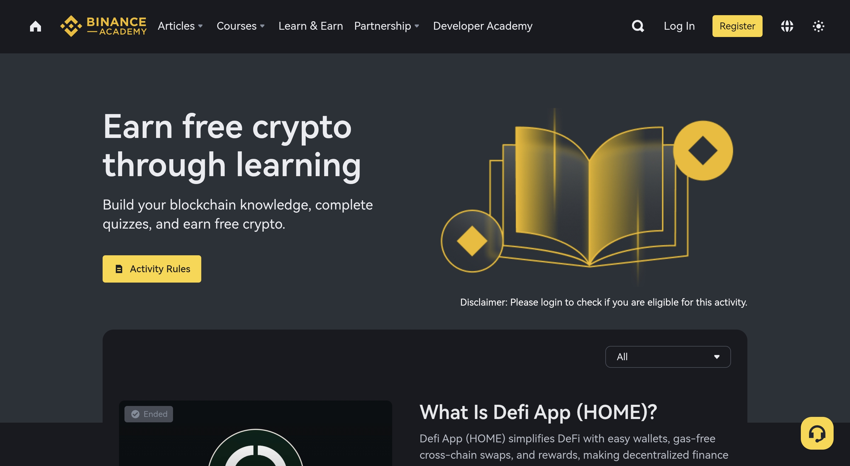 Binance Learn & Earn Program