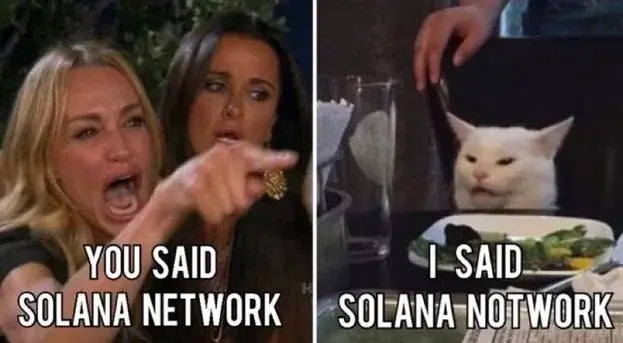 Solana technical problems meme