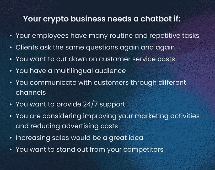 your crypto business does need a chatbot picture 